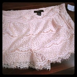 Light pink Lace shorts